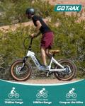 Gotrax F5 Folding Electric Bike with 48V 13.6Ah Battery, 113KM(Pedal-Assist1)& 32km/h Power by 500W, 7-Speed & Front Suspension for Fat Tire E-Bike