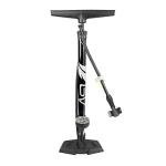 BV Bicycle Pump Durable Steel Bike Floor Pump 17/24 inch Smart Valve Head, 160 psi, Automatically Reversible Presta and Schrader (Black- Full Size)