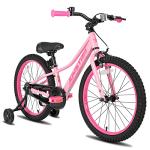 JOYSTAR 20 Inch Girls Bike with Training Wheels for 5-9 Years Old Children 20" Kids Bikes Kids Mountain Bicycle for Early Rider Kids' Bicycles Pink