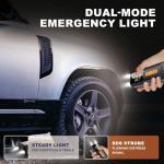 Tire Inflator Portable Air Compressor, Air Pump for Car Tires, Bike Pump, Portable Tire Inflator for Car, Motorcycle, Bicycle, Balls - 150PSI, 6000mAh Battery, LED Light Auto Shut-Off Function