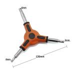 RuiLing 1-Pack Y Shape Bike Hex Wrench Bicycle Cycling Torque Spanner Internal Hex Key Combination Repair Tools 3 Way Allen Wrench 4mm 5mm 6mm