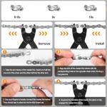 Oumers Bike Chain Repair Tools Set, Bicycle Chain Break Tool, Master Link Pliers, Bike Wear Checker Indicator Opener Closer Remover Pliers