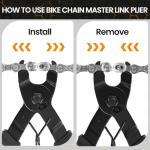 Oumers Bike Chain Repair Tools Set, Bicycle Chain Break Tool, Master Link Pliers, Bike Wear Checker Indicator Opener Closer Remover Pliers