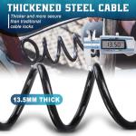 Honszex Electric Scooter Lock, Anti-Theft Cable Lock with Key, 39.37inch for E-Scooter, Electric Bike, Bicycle, Motorbikes