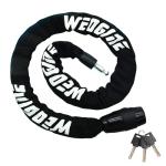 Weogine Bike Chain Lock, Heavy Duty Anti-Theft Bicycle Chain Lock, 2.72 Ft Security Bike Locks with 3 Keys, Waterproof Lock Chain for Bike, Bicycle, Scooter, Motorcycle, Door, Gate, Fence