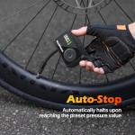 MEGAWHEELS Mini Bike Tire Pump, 120PSI Electric Bicycle Pump with Presta and Schrader Valve, Portable Bike Pump for Road Bike, City, Mountain and E-Bike