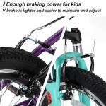 HH HILAND 20 Inch Mountain Bike for Kids Aged 5-12, Lightweight Aluminum Children MTB with Lock-Out Suspension Fork, 7 speeds Gears, Youth Bicycle for Boys Girls Purple