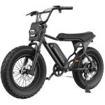 MACFOX X7 Electric Bike for Adults, 750W EBike with Hydraulic Brakes, 48V 13Ah Removable Battery 30 Mile Range, Upgraded 20x5.0 Rear Fat Tire for School/City Commuting (UL2849 & Class-3/Black)