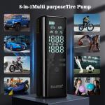 Tire Inflator Portable Air Compressor - Air Pump for Car Tires -160 PSI Portable Inflator 4X Faster Inflation, Smart Tire Inflator for Cars, Motorcycles, Bicycles, Balls with Pressure Gauge ﻿