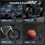 Tire Inflator Portable Air Compressor - Air Pump for Car Tires -160 PSI Portable Inflator 4X Faster Inflation, Smart Tire Inflator for Cars, Motorcycles, Bicycles, Balls with Pressure Gauge ﻿