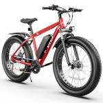 Vivi Electric Bike 26" x 4.0 Fat Tire Electric Bicycle,1000W Motor Peak Electric Mountain Bike, 25MPH Ebikes for Adults with 48V 13AH Removable Battery, Up to 60 Miles, SGS Certified to UL2849