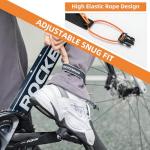 ROCKBROS Bike Pants Strap Cycling Reflective Ankle Bands Adjustable Pant Leg Straps for Biking Cuff Wrist Ankle Bands Backpack Strap for Running,Walking,Jogging 2 PCS