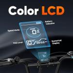 URLIFE 20"*3.0 Fat Tire Electric Bike for Adults, 1000W Peak Motor, 28MPH, 48V Removable Battery, 80-Mile, 7-Speed & Suspension, Adjustable Seat for Adults and Teens (Black)