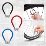 KCMOSGI Bike Spoke Wrenches, Bike Spoke Tool Kit with 9 Bicycle Tire Levers, Spoke Wrench with Rubber Handle, 9-Piece Bike Repair Tool Kit, 4 Different Types of Bicycle Tire Lever Tools