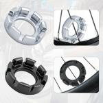 KCMOSGI Bike Spoke Wrenches, Bike Spoke Tool Kit with 9 Bicycle Tire Levers, Spoke Wrench with Rubber Handle, 9-Piece Bike Repair Tool Kit, 4 Different Types of Bicycle Tire Lever Tools