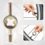 KCMOSGI Bike Spoke Wrenches, Bike Spoke Tool Kit with 9 Bicycle Tire Levers, Spoke Wrench with Rubber Handle, 9-Piece Bike Repair Tool Kit, 4 Different Types of Bicycle Tire Lever Tools