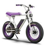 MACFOX X1S 2025 Ebikes for Adults, 750W Electric Bike Wheelie 25 MPH Max Speed, 28 Miles Range, 20" Fat Tire E-Bike with Front Suspension, E-Bikes for Riding to School (Class-3) White
