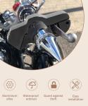 bylikeho Motorcycle Lock, Heavy Duty Anti-Theft Bike Handlebar Lock,Car Accessories Handlebar Throttle Grip Brake Lever Security Motorcycle Locks,Ultimate Security for Motorcycle (Black)