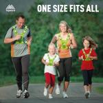 Topward Running Vest Chest Phone Holder for Women Men, Reflective Vest Safety Gear for Dog Walking Cycling - Adjustable Waist/Shoulder