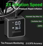 Tire Inflator Portable Air Compressor - 150 PSI Air Pump for Car Tires - 2X Faster Inflation, Smart Pump Tire Inflator for Cars, Motorcycles, Bicycles, Balls