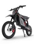 Skeri Electric Dirt Bike for Adults & Teens, 3200W Mid-Drive Motor E Bike, 37MPH Max Speed, Hydraulic Disc Brakes, Dual Suspension, IPX5 Waterproof Off-Road E Dirt Bike-Red