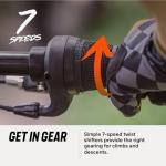 Mongoose Flatrock Mountain Bike, 26 Inch Bike for Men and Women, 7 Speed, Aluminum Frame, Front Suspension Fork for a Smooth Ride, Twist Shifters, Linear Pull Brakes, Adult and Teen Bicycle