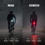 OLIGHT RN 400 LED Bike 400 Lumens Headlight and Seemee 30 C 30 Lm Bicycle Taillight Set, Rechargeable Type-C Waterproof Bike Light Set, Easy to Install for Road Urban Cyclists and Night Riding