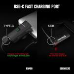 OLIGHT RN 400 LED Bike 400 Lumens Headlight and Seemee 30 C 30 Lm Bicycle Taillight Set, Rechargeable Type-C Waterproof Bike Light Set, Easy to Install for Road Urban Cyclists and Night Riding