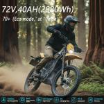 Freego Electric Dirt Bike,Mid-Drive Motor,72V/40AH/8000W(Peak),53MPH Electric Motorcycle Bike for Adults,19”/18” Tire, 380N.m Max Torque 4-Piston Hydraulic Brakes 4 Hours Fast Charging Off-Road Bike