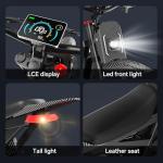 Electric-Dirt-Bike For Adults with Peak-3000W Brushless Motor and 48V 32AH Battery Max 37MPH and 80Miles, Adult Electric-Mountain-E-Bike Motorcycle with Fat Tire For Snow, Sand and Commuting,White