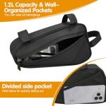 PXZBLG Bike Repair Kit, Bike Bicycle Frame Storage Bag, Waterproof Bike Triangle Bag, 16-in-1 Bike Multitool, Bicycle Tire Repair Kit, 4mm and 5mm Allen Wrenches for Mountain Road Bike, MTB