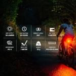 OLIGHT Seemee 30 C Bike Tail Light with 30 Lumens 230 Degree Visibility, 800m Viewable Range, Rechargeable Bicyle Brake Rear Lights, IPX6 Waterproof, Road and Urban Cyclists