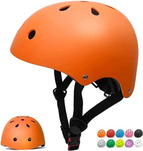 Glaf Toddler Helmet 2-4 Years Kids Bike Helmets for 2-8 Years Old Baby Girls Boys Multi-Sport Helmet Adjustable Skateboard Bicycle Helmet Lightweight 3 Sizes for Toddler to Youth（Orange，Small）
