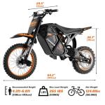 Windone RM7 Electric Dirt Bike for Teens Adults Age 13+, 2200W Peak Ebike, 48V 22.5Ah Up to 37MPH & 45-Mile Electric Motorcycle, 14"/12" Off-Road Tire E-Bike, Dual Hydraulic Brakes, Full Suspension