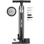 Hycline Bike Pump with Gauge: 160 PSI Bicycle Floor Pump - High Pressure Air Pumps with Schrader & Presta Valve for Road MTB Tires, Balls, Inflatables