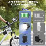 Weihao Bike Lights for Night Riding, Waterproof Bicycle Headlight, Super Bright 10500 Lumen 7 LED Bike Headlight, 9600mAh Bicycle Front Light, Rechargeable Headlamp Flashlight for Camping Outdoor