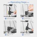 Hycline Bike Pump with Gauge: 160 PSI Bicycle Floor Pump - High Pressure Air Pumps with Schrader & Presta Valve for Road MTB Tires, Balls, Inflatables