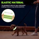 Darlingao 4 Pack High Visibility Reflective Bands for Arm, Wrist, Ankle & Leg – Adjustable Elastic Safety Straps for Night Running, Walking, Cycling – Reflective Gear for Men & Women