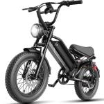 YOLOWAY Electric Bike for Adults,Electric Dirt Bike 2000W/1500W Peak Motor,E Bike 20"/16" *4 Fat Tire,All Terrain 32/28MPH Top Speed,Ebike Up 55-80 Miles Range,48V Removable Battery
