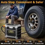 Tire Inflator Portable Air Compressor DC 12V Portable Air Compressor with Digital Pressure Gauge Air Pump for Car Tires Car Accessories Motor Bike