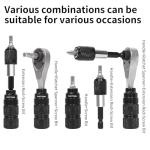 Bike Tool Kit, Bike Repair Kit Mini Ratchet Wrench Set with 10 Bits, 1/4 Ratchet Ratcheting Screwdriver 10 in 1, MTB Road Bike Ratchet Wrench for Tight Spaces With Extension Rod, Storage Case & Bag