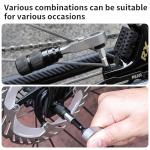 Bike Tool Kit, Bike Repair Kit Mini Ratchet Wrench Set with 10 Bits, 1/4 Ratchet Ratcheting Screwdriver 10 in 1, MTB Road Bike Ratchet Wrench for Tight Spaces With Extension Rod, Storage Case & Bag