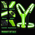 USB Rechargeable LED Reflective Cycling Vest