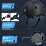 67i Bike Helmet for Adults & Kids 8-14 - Adjustable L (22.83”-23.82”) Lightweight Ventilated Cycling Helmets with 11 Vents (Black)