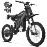 HAPPYRUN G300 Pro Electric Dirt Bike for Adults, 72V 30Ah Battery, 6500W Motor, 50 MPH Speed, 70 Mile Range, 350 Lbs Load Capacity, Hydraulic Brakes Black (Orange) (Black)
