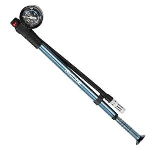 Hycline Shock Pump for Mountain Bike, High Pressure 300 Psi for Front Fork and Rear Bicycle Suspension Air Pump with Gauge Fits Schrader & Presta Tire Valve-Titanium