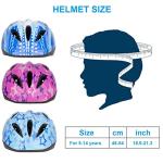 Kid Bicycle Helmets, LX LERMX Kids Bike Helmet Ages 5-14 Adjustable from Toddler to Youth Size, Durable Kids Bike Helmet with Fun Designs for Boys and Girls