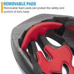 Kid Bicycle Helmets, LX LERMX Kids Bike Helmet Ages 5-14 Adjustable from Toddler to Youth Size, Durable Kids Bike Helmet with Fun Designs for Boys and Girls