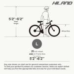 HH HILAND Full Suspension Mens Mountain Bike, 21 Speed, 26 Inch Wheel, Dual Disc Brake Bike for Men Womens Adult Bicycle