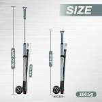 Hycline Shock Pump for Mountain Bike, High Pressure 300 Psi for Front Fork and Rear Bicycle Suspension Air Pump with Gauge Fits Schrader & Presta Tire Valve-Titanium